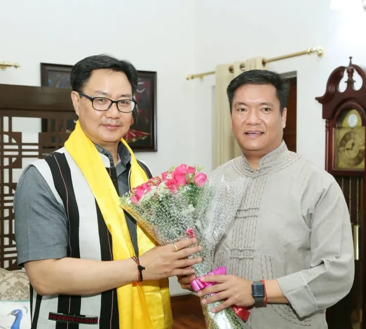 Rijiju wishes CM Pema Khandu on birthday