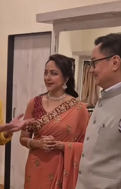 Rijiju Wishes Lok Sabha Colleague Hema Malini on Birthday