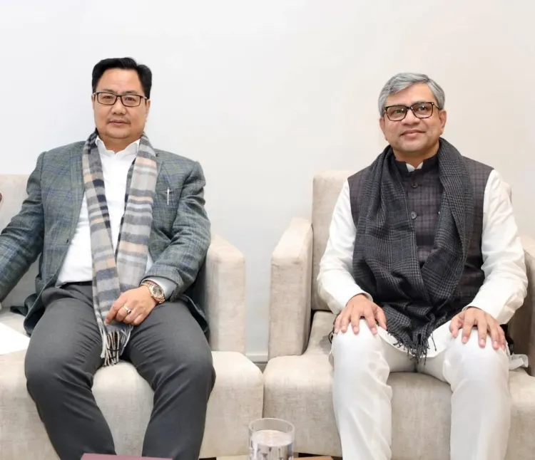 Rijiju Wishes Minister Vaishnaw Happy Birthday