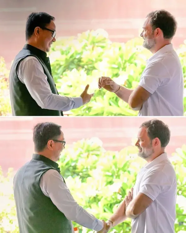Rijiju Wishes Rahul Gandhi on Birthday Across Party Lines