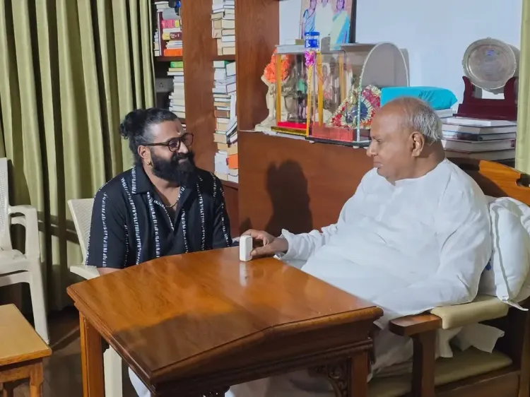 Rishab Shetty 'honored' to meet former Prime Minister HD Deve Gowda post Kantara Chapter 1 success