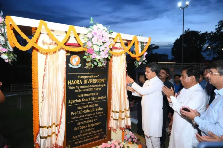 Haora Riverfront project inaugurated in Agartala at ₹100 crore cost