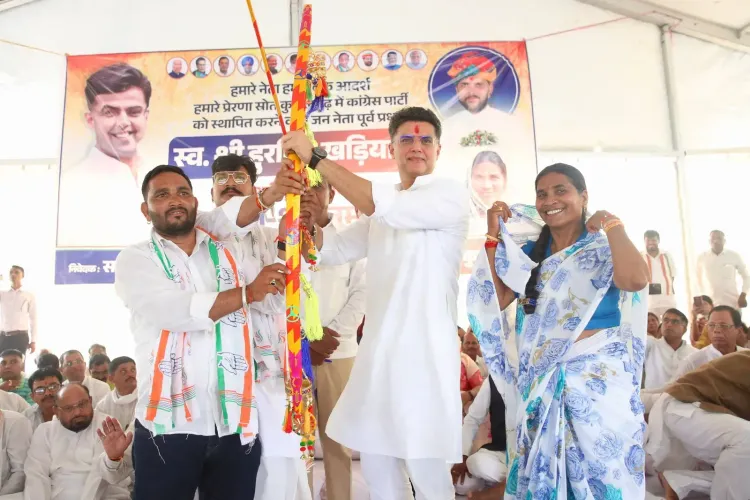 Sachin Pilot Attends Tribute Event for Ex-Pradhan in Kushalgarh