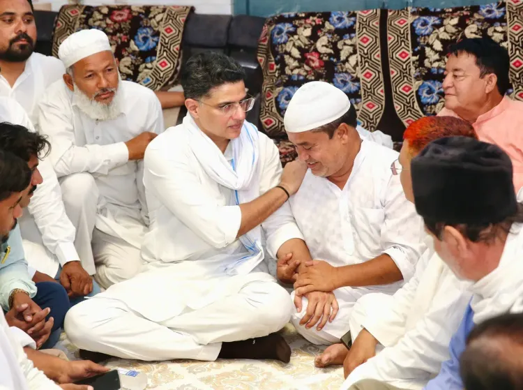 Sachin Pilot Condoles Congress Worker Imtiaz's Wife Demise