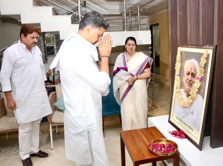 Sachin Pilot Condoles Rajesh Chaudhary's Family Bereavement