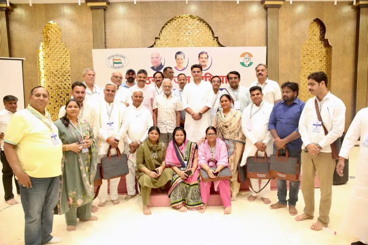 Sachin Pilot leads Congress district chief training camp in Pushkar