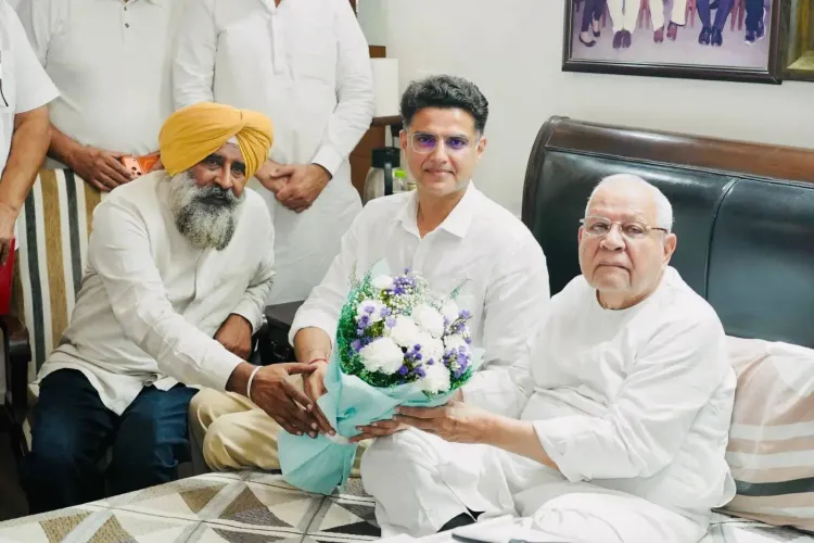 Sachin Pilot meets Punjab Kesari chief Vijay Kumar Chopra