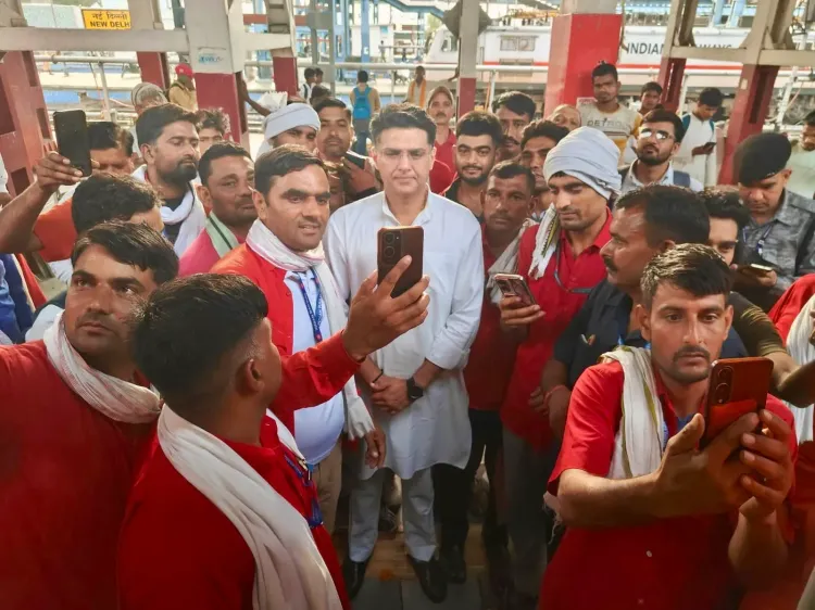 Sachin Pilot Pays Tribute to Railway Staff on Delhi-Karauli Journey
