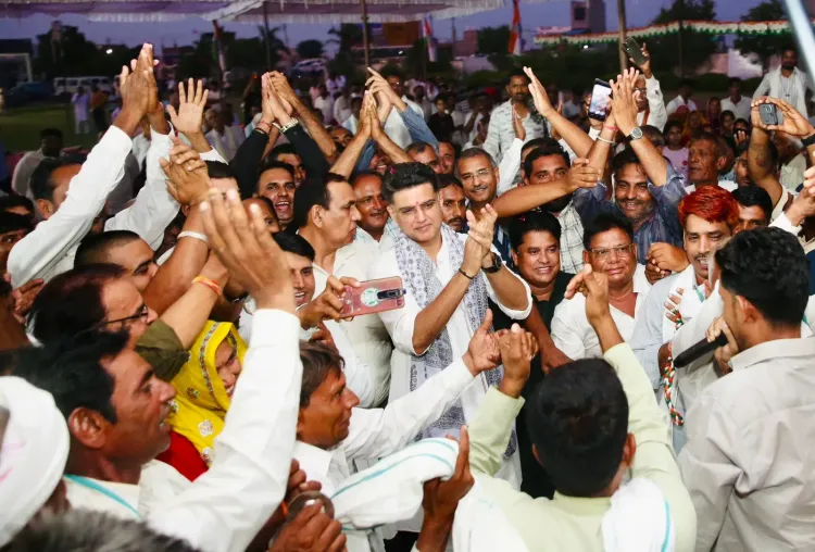 Sachin Pilot Shares Candid Evening With Congress Workers