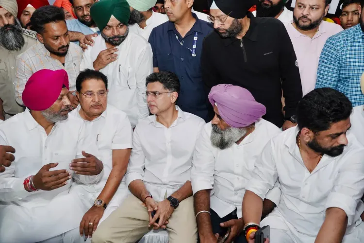 Sachin Pilot Visits Family of Slain Punjab Teacher, Targets AAP