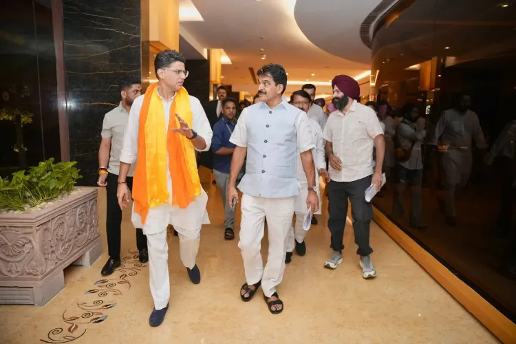 Sachin Pilot Welcomes KC Venugopal to Punjab for #ChaloDilli March