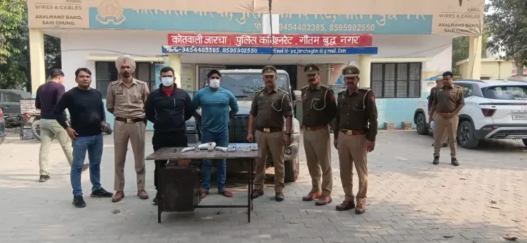 क्या सैंथली डबल मर्डर केस में पुलिस ने आरोपियों की निशानदेही पर पिस्तौल और थार बरामद की?