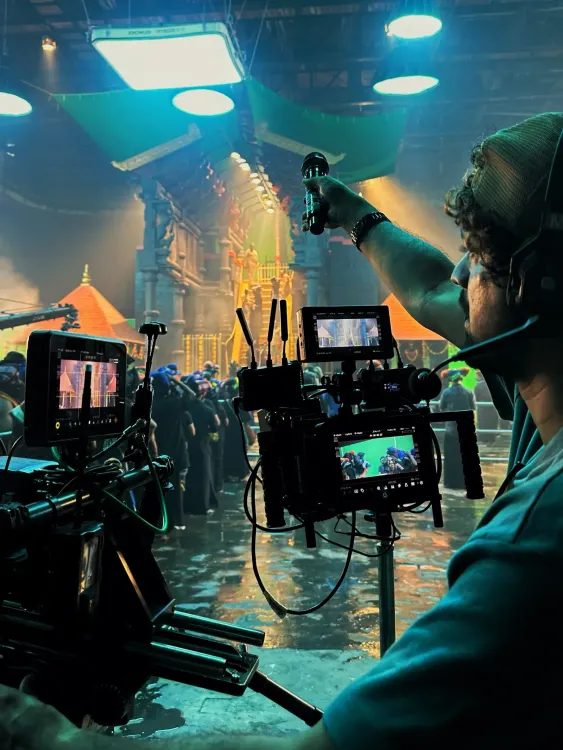 Saiju Kurup's 'Harivarasanam' hits day 30 of shoot; BTS from Sabarimala set