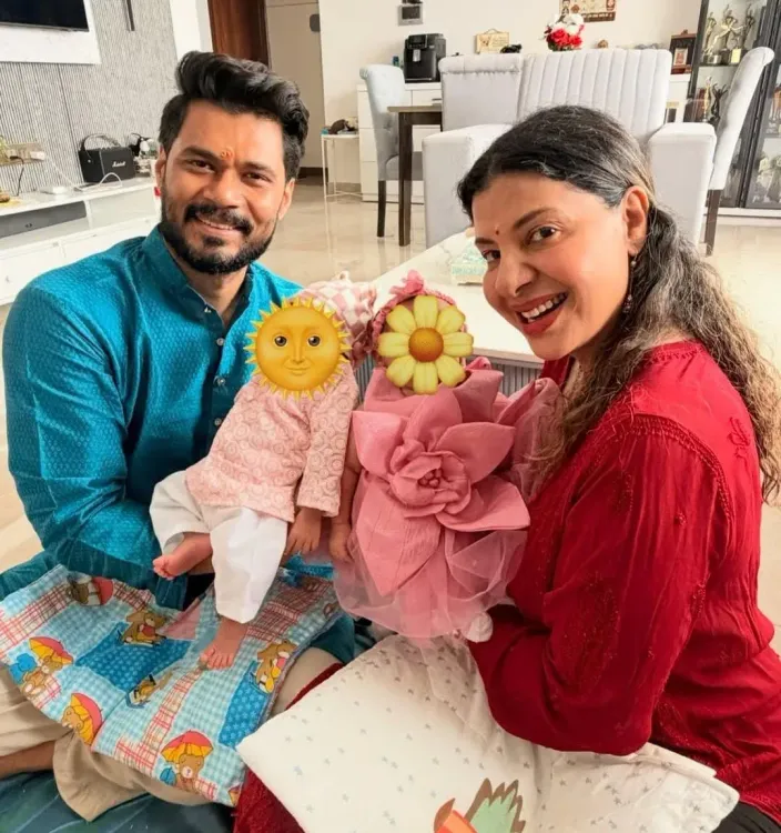 Sambhavna Seth reveals twin babies' names: Yugaarth and Dhwajah