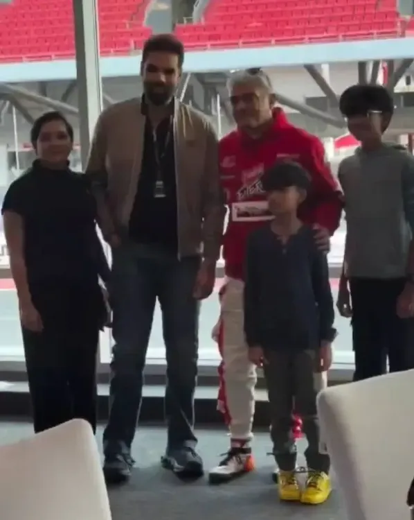 Did Sibi Sathyaraj Meet Ajith Kumar at Dubai Autodrome?