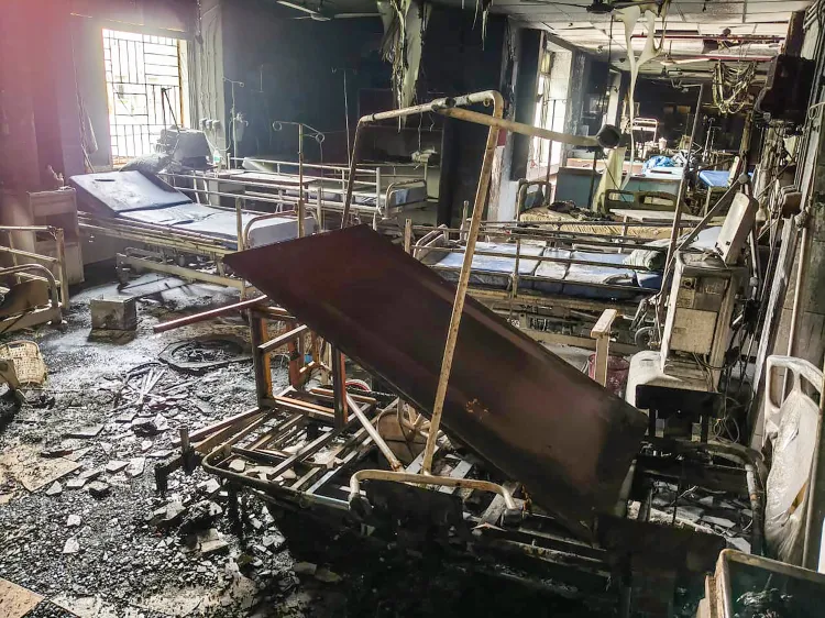 Fire Tragedy at SCB Hospital Claims 12 Lives; Calls for Odisha Health Minister's Resignation Intensify
