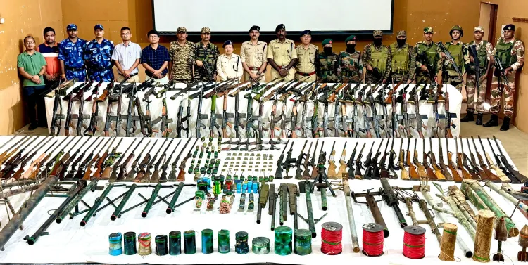 How Did Security Forces Recover 203 Arms and 160 Types of Ammunition in Manipur?