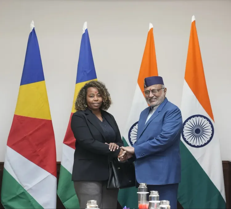 उपराष्ट्रपति राधाकृष्णन से मिलीं सेशेल्स नेशनल असेंबली अध्यक्ष अर्नेस्टा, समुद्री सुरक्षा व AI सहयोग पर बनी सहमति