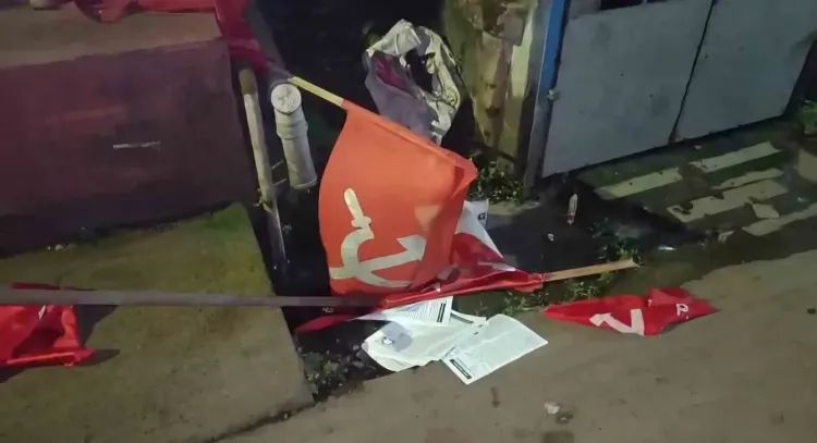 CPI(M) offices vandalised in Howrah's Bali area; BJP denies any role