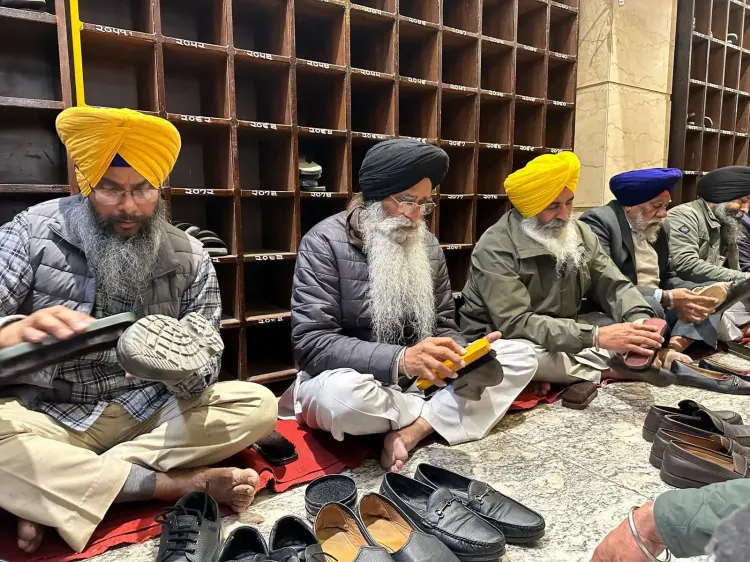 SGPC President Dhami Faces Religious Penalty, Cleans Devotees' Footwear at Golden Temple
