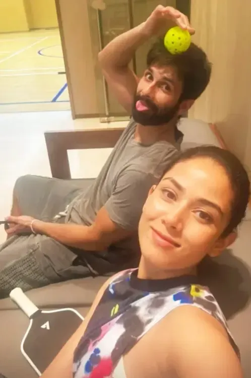 Shahid Kapoor Displays His Playful Nature While Playing Pickleball with Mira Rajput