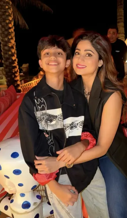 Shamita Shetty shares unseen video of nephew Viaan, 14, rapping on stage