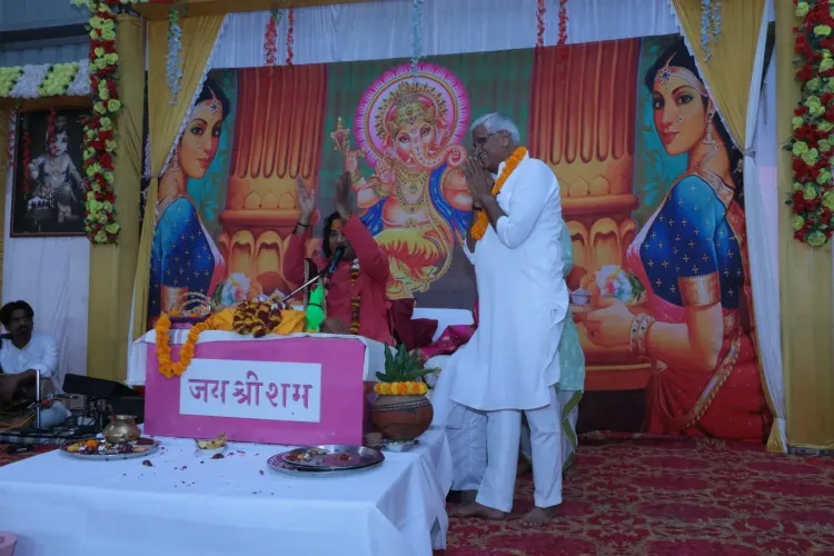 Shekhawat attends Bhagwat Katha at family village in Sikar
