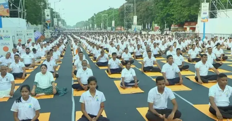 Shekhawat Highlights PM Modi at 12th Yoga Day in Kolkata