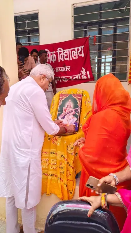 Shekhawat Inaugurates New Classrooms in Beawar, Rajasthan
