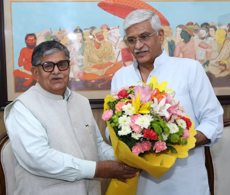 Shekhawat meets Punjab Governor Kataria at Delhi camp office
