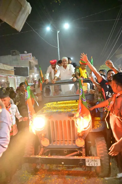 Shekhawat rallies for BJP in Jodhpur's Luni ahead of Panchayat polls