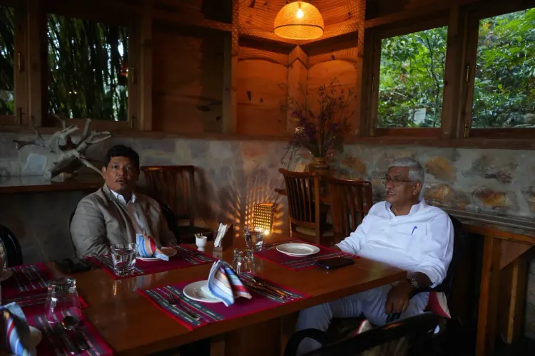 Shekhawat Reviews Tourism Projects at Umiam Lake, Meets CM Sangma