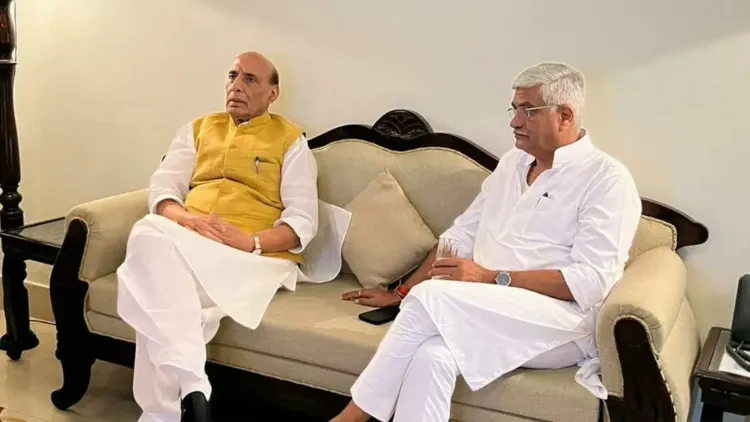 Shekhawat Wishes Rajnath Singh on 75th Birthday