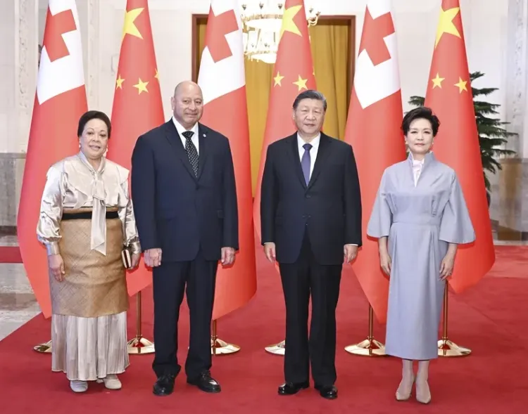 क्या शी चिनफिंग ने टोंगा के राजा तुपोउ VI से मुलाकात की?