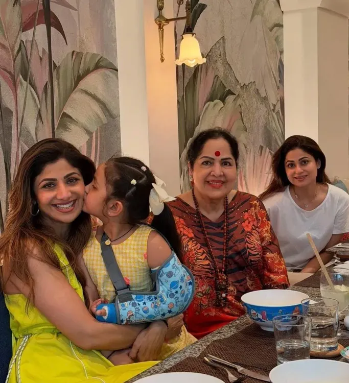 Shilpa Shetty Kundra wishes mother-in-law Usha Rani Kundra on her 75th birthday