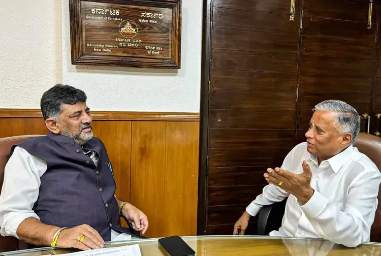 D.K. Shivakumar Engages in Dialogue on Pennar River Dispute and Upper Bhadra Project with Union Jal Shakti MoS