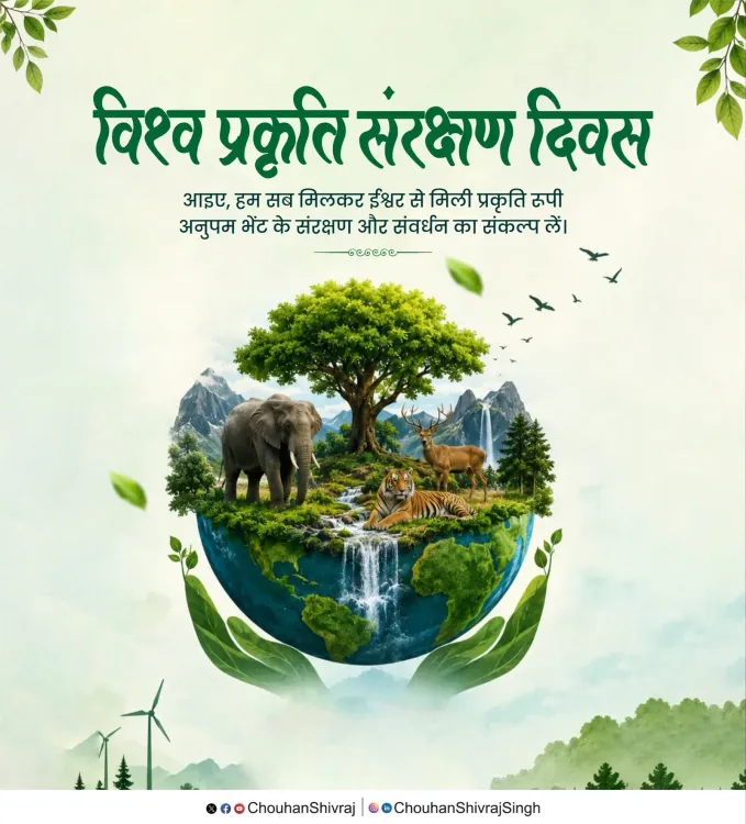 Shivraj Singh Chouhan Calls for Nature Conservation Pledges on World Nature Conservation Day