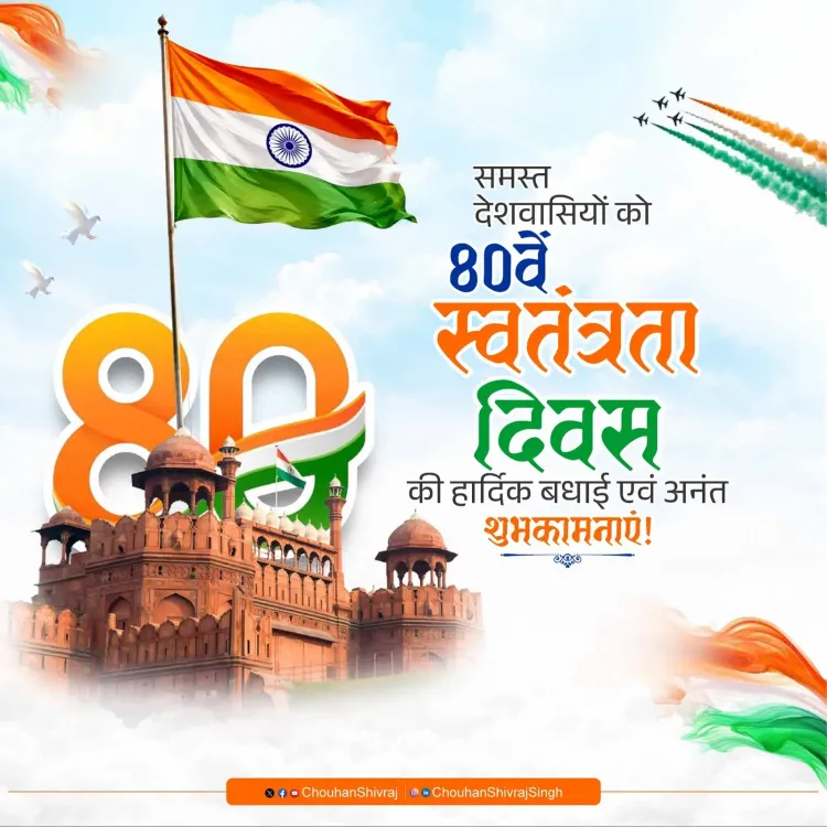 Shivraj Singh Chouhan Greets India on 80th Independence Day