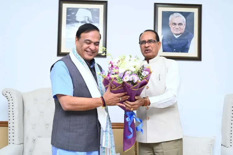Shivraj Singh Chouhan meets Assam CM Himanta, reviews agri schemes