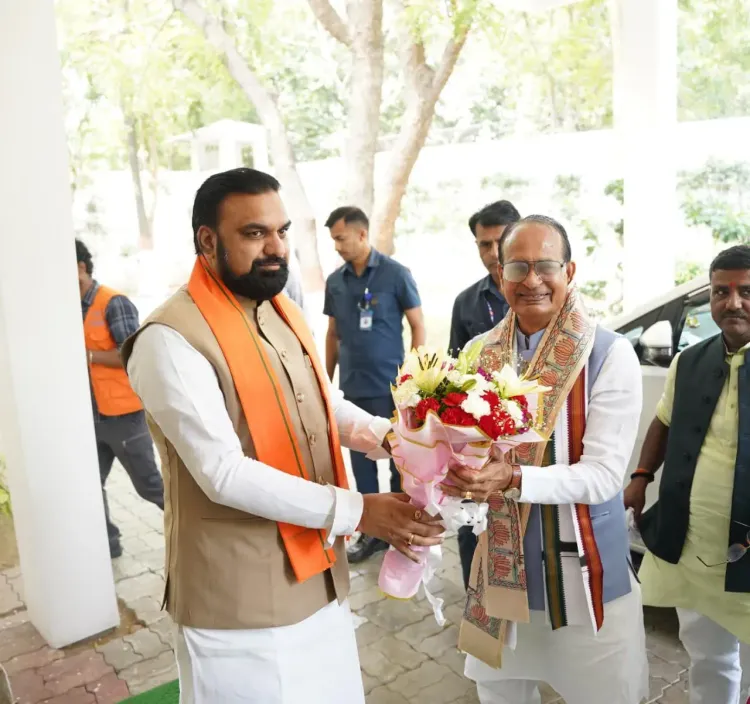 Shivraj Singh Chouhan meets Bihar CM Samrat Choudhary in Patna