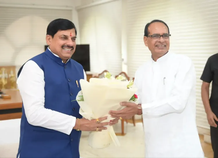 Shivraj Singh Chouhan meets MP CM Mohan Yadav in Bhopal