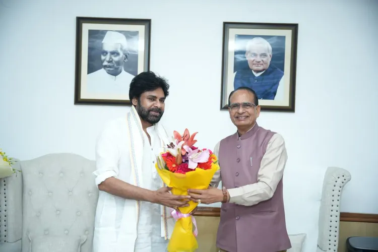 Shivraj Singh Chouhan Meets Pawan Kalyan at Krishi Bhawan
