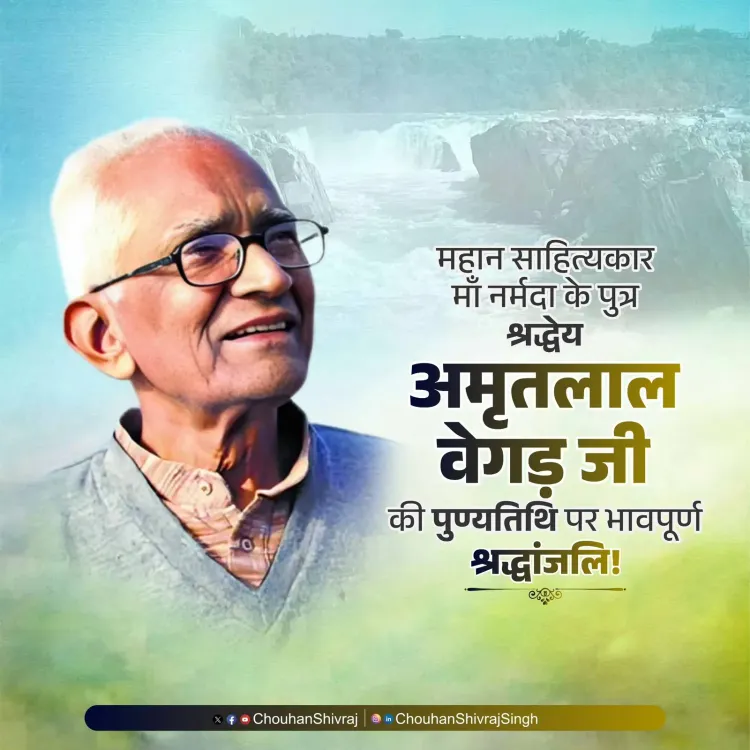 Shivraj Singh Chouhan Pays Tribute to Amritlal Vegad on Death Anniversary