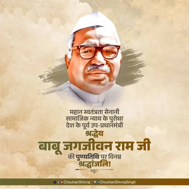 Shivraj Singh Chouhan Pays Tribute to Babu Jagjivan Ram
