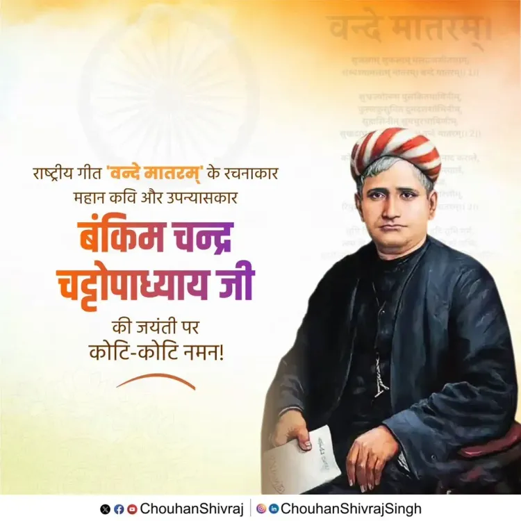 Shivraj Singh Chouhan Pays Tribute to Bankim Chandra on Birth Anniversary