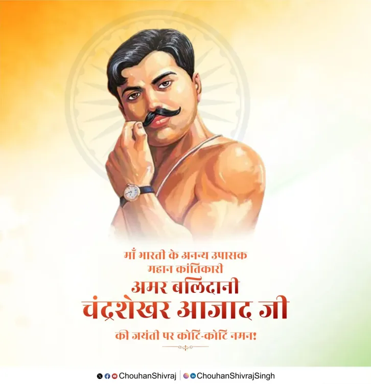 Shivraj Singh Chouhan Pays Tribute to Chandrashekhar Azad on Birth Anniversary