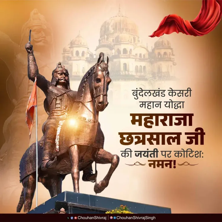 Shivraj Singh Chouhan Pays Tribute to Maharaja Chhatrasal on Jayanti