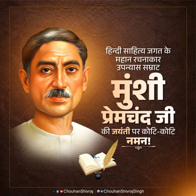 Shivraj Singh Chouhan pays tribute to Munshi Premchand on Jayanti