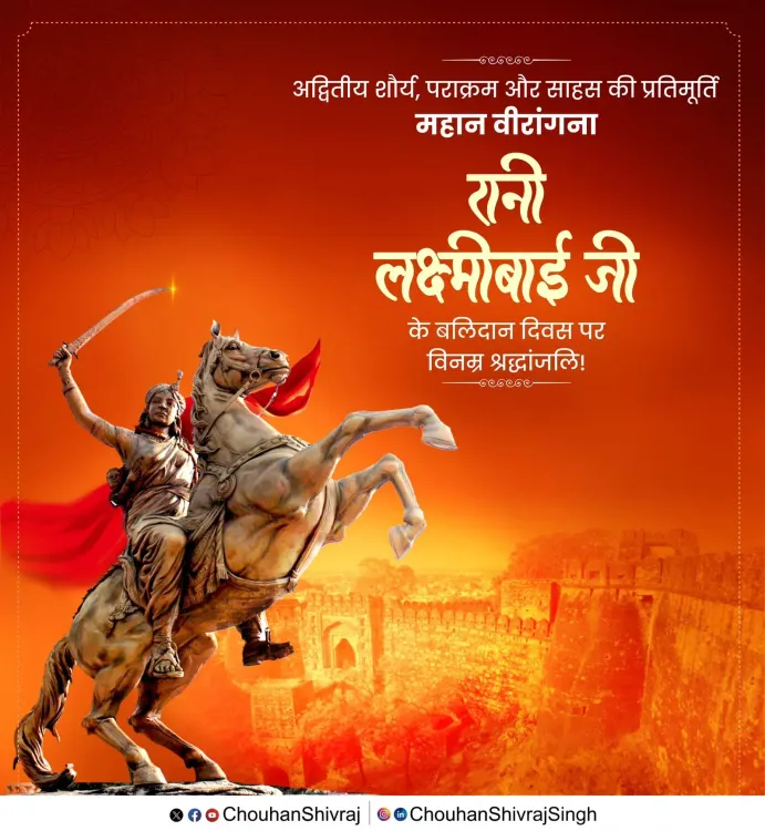 Shivraj Singh Chouhan pays tribute to Rani Lakshmibai on Balidan Diwas