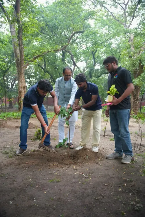 Shivraj Singh Chouhan Plants Sapling in Delhi, Launches 'Vriksh Mitra' Drive